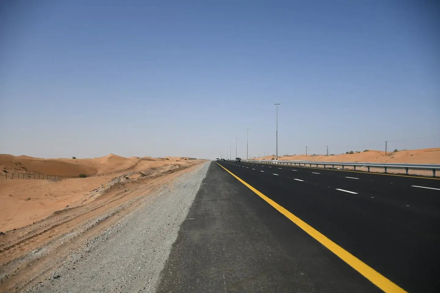 Jodhpur to Jaisalmer road trip on desert highway in Rajasthan.